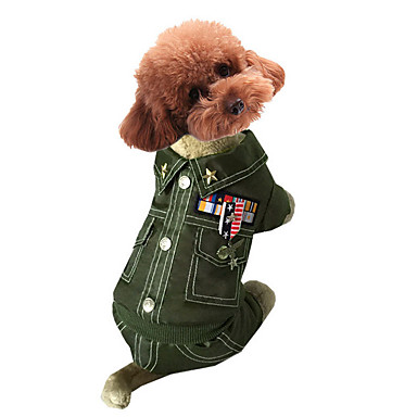 Perro Disfraces Mono Ropa Para Cachorros Polic A Militar Cosplay Moda