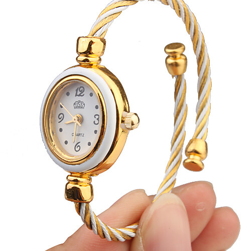 Women's Fashion Watch Bracelet Watch Gold Watch Quartz White Analog Bangle Elegant - Gold White One Year Battery Life / Tianqiu 377
Women's Fashion Watch Bracelet Watch Gold Watch Quartz White Analog Bangle Elegant - Gold White One Year Battery Life / Tianqiu 377
