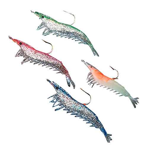 4 pcs Fishing Lures Soft Bait Lure Packs Craws / Shrimp Bass Trout Pike Sea Fishing Freshwater Fishing Bass Fishing
4 pcs Fishing Lures Soft Bait Lure Packs Craws / Shrimp Bass Trout Pike Sea Fishing Freshwater Fishing Bass Fishing