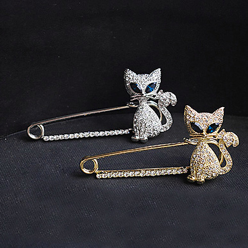 Crystal Brooches Cat Animal Party Ladies Luxury Casual Fashion Imitation Diamond Brooch Jewelry Silver Gold For Party Special Occasion Birthday Gift Daily
Crystal Brooches Cat Animal Party Ladies Luxury Casual Fashion Imitation Diamond Brooch Jewelry Silver Gold For Party Special Occasion Birthday Gift Daily