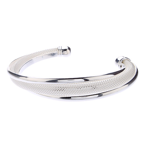 Women's Bracelet Bangles Cuff Bracelet Ladies Unique Design Basic Fashion everyday Sterling Silver Bracelet Jewelry Silver For Christmas Gifts Wedding Party Daily Casual
Women's Bracelet Bangles Cuff Bracelet Ladies Unique Design Basic Fashion everyday Sterling Silver Bracelet Jewelry Silver For Christmas Gifts Wedding Party Daily Casual