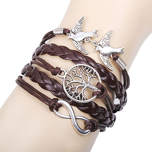 Women's Charm Bracelet Wrap Bracelet Leather Bracelet Layered Twisted woven Love Infinity life Tree Ladies Personalized Basic Multi Layer everyday Leather Bracelet Jewelry Brown For Christmas Gifts
Women's Charm Bracelet Wrap Bracelet Leather Bracelet Layered Twisted woven Love Infinity life Tree Ladies Personalized Basic Multi Layer everyday Leather Bracelet Jewelry Brown For Christmas Gifts