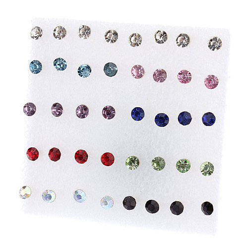 Women's Stud Earrings Ladies Fashion Simple Style Rhinestone Earrings Jewelry Red / White For Party Casual Daily Office & Career 40pcs / 36pcs
Women's Stud Earrings Ladies Fashion Simple Style Rhinestone Earrings Jewelry Red / White For Party Casual Daily Office & Career 40pcs / 36pcs