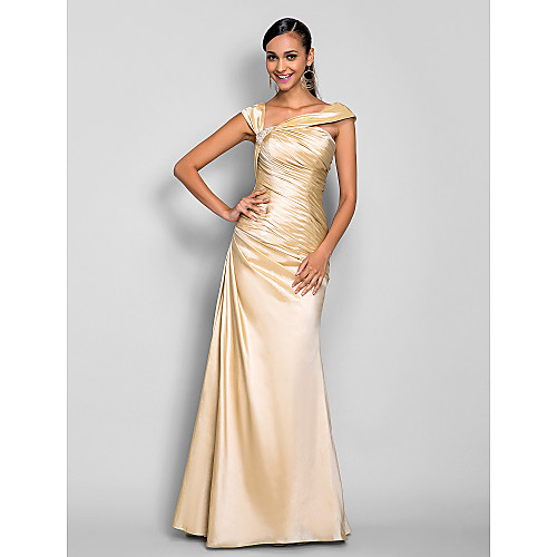 Mermaid / Trumpet Minimalist Elegant Holiday Cocktail Party Prom Dress Off Shoulder Sleeveless Floor Length Taffeta with Beading Side Draping 2021 / Formal Evening
Mermaid / Trumpet Minimalist Elegant Holiday Cocktail Party Prom Dress Off Shoulder Sleeveless Floor Length Taffeta with Beading Side Draping 2021 / Formal Evening