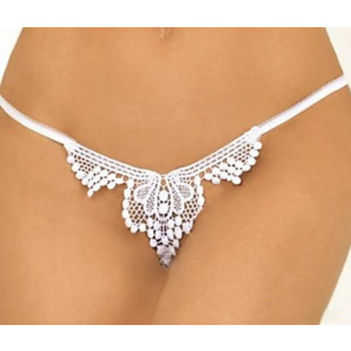 Women's Lace Lace G-strings & Thongs Panties / Ultra Sexy Panty Solid Colored Mid Waist White One-Size
Women's Lace Lace G-strings & Thongs Panties / Ultra Sexy Panty Solid Colored Mid Waist White One-Size
