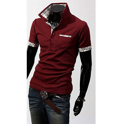 Men's Golf Shirt Solid Colored Short Sleeve Daily Slim Tops Cotton Business Active Shirt Collar Wine White Purple
Men's Golf Shirt Solid Colored Short Sleeve Daily Slim Tops Cotton Business Active Shirt Collar Wine White Purple