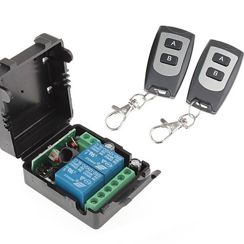 12V 2-Channel Wireless Remote Power Relay Module with Double Remote Controller (DC28V-AC250V)
12V 2-Channel Wireless Remote Power Relay Module with Double Remote Controller (DC28V-AC250V)
