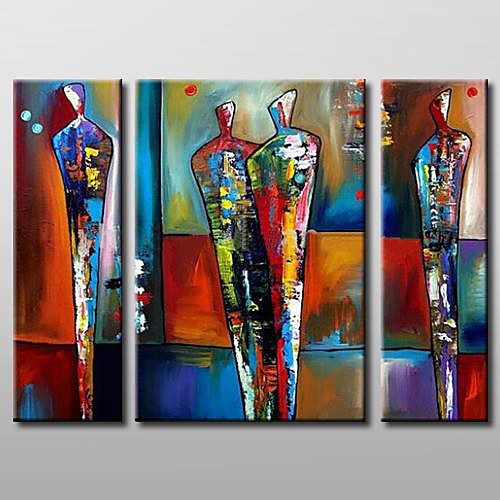 Oil Painting Hand Painted Horizontal Abstract Stretched Canvas / Three Panels
Oil Painting Hand Painted Horizontal Abstract Stretched Canvas / Three Panels