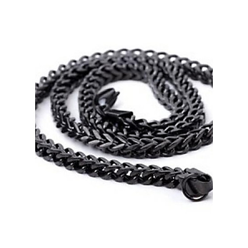 Men's Chain Necklace Twisted Foxtail chain Mariner Chain Casual Simple Style Fashion Stainless Steel Titanium Steel Alloy Black Silver Necklace Jewelry For Christmas Gifts Gift
Men's Chain Necklace Twisted Foxtail chain Mariner Chain Casual Simple Style Fashion Stainless Steel Titanium Steel Alloy Black Silver Necklace Jewelry For Christmas Gifts Gift