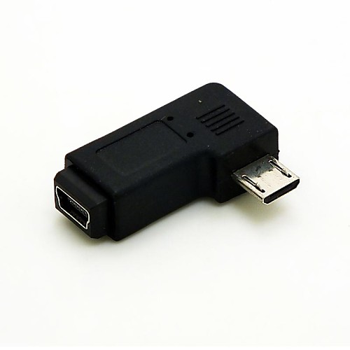 Right Angled 90 degree Micro USB Male to Mini USB Female Extension Adapter Converter
Right Angled 90 degree Micro USB Male to Mini USB Female Extension Adapter Converter