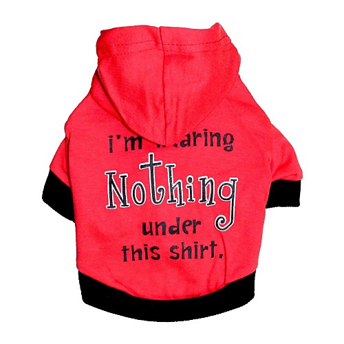 Cat Dog Hoodie Letter & Number Dog Clothes Puppy Clothes Dog Outfits Breathable Red Costume for Girl and Boy Dog Cotton XS S M L
Cat Dog Hoodie Letter & Number Dog Clothes Puppy Clothes Dog Outfits Breathable Red Costume for Girl and Boy Dog Cotton XS S M L