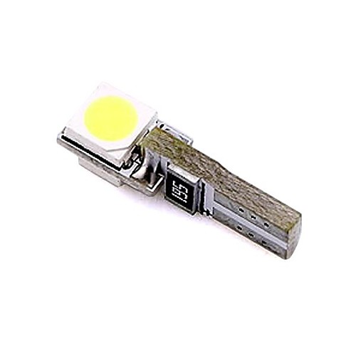 T5 0.5W 2x5050 SMD 25LM DC 12V Warm White for Car Instrument Lamps Canbus (2 piece)
T5 0.5W 2x5050 SMD 25LM DC 12V Warm White for Car Instrument Lamps Canbus (2 piece)