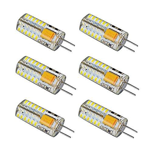 6pcs 2.5 W LED Bi-pin Lights 150-180 lm G4 48 LED Beads SMD 3014 Warm White Cold White 12 V / 6 pcs / RoHS
6pcs 2.5 W LED Bi-pin Lights 150-180 lm G4 48 LED Beads SMD 3014 Warm White Cold White 12 V / 6 pcs / RoHS