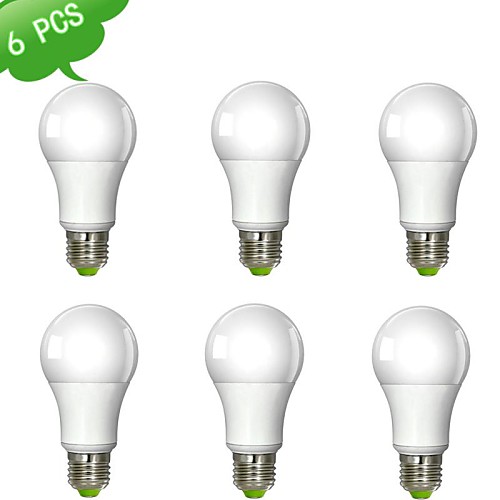 9 W LED Globe Bulbs 900 lm E26 / E27 A60(A19) 1 LED Beads COB Dimmable Warm White 220-240 V / 6 pcs / RoHS
9 W LED Globe Bulbs 900 lm E26 / E27 A60(A19) 1 LED Beads COB Dimmable Warm White 220-240 V / 6 pcs / RoHS