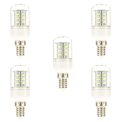 5pcs 3 W LED Corn Lights 450 lm E14 24 LED Beads SMD 5730 Natural White 220-240 V
5pcs 3 W LED Corn Lights 450 lm E14 24 LED Beads SMD 5730 Natural White 220-240 V