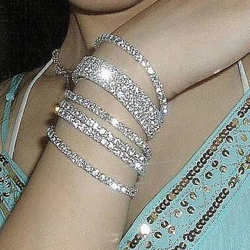 Women's Chain Bracelet Tennis Bracelet Bracelet Statement Ladies Bridal Imitation Diamond Bracelet Jewelry Multi color / Silver For Party Wedding Anniversary Daily Masquerade Engagement Party
Women's Chain Bracelet Tennis Bracelet Bracelet Statement Ladies Bridal Imitation Diamond Bracelet Jewelry Multi color / Silver For Party Wedding Anniversary Daily Masquerade Engagement Party