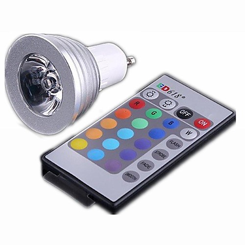 3 W LED Spotlight 300 lm GU10 3 LED Beads High Power LED RGB 100-240 V / RoHS / CCC
3 W LED Spotlight 300 lm GU10 3 LED Beads High Power LED RGB 100-240 V / RoHS / CCC