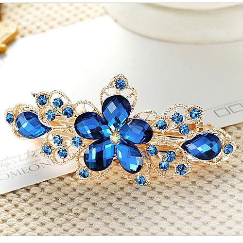 Women's Ladies Barrettes For Wedding Daily Flower Flower Crystal / Rhinestone Rhinestone Artificial Gemstones Purple Blue Pink
Women's Ladies Barrettes For Wedding Daily Flower Flower Crystal / Rhinestone Rhinestone Artificial Gemstones Purple Blue Pink