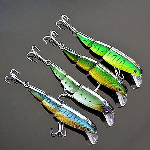 4 pcs Fishing Lures Multi Jointed Swimbaits lifelike 3D Eyes 3 Segment Floating Bass Trout Pike Sea Fishing Freshwater Fishing
4 pcs Fishing Lures Multi Jointed Swimbaits lifelike 3D Eyes 3 Segment Floating Bass Trout Pike Sea Fishing Freshwater Fishing