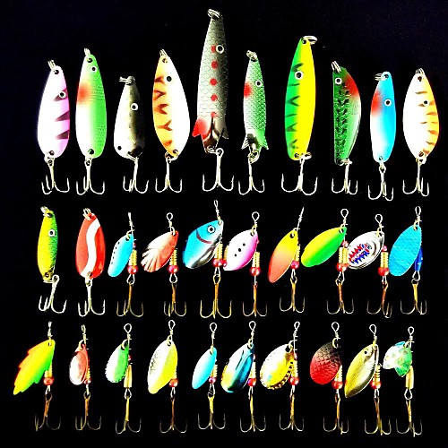 30 pcs Lure kit Fishing Lures Spoons Lure Packs Spinnerbaits Sinking Fast Sinking Bass Trout Pike Sea Fishing Bait Casting Spinning
30 pcs Lure kit Fishing Lures Spoons Lure Packs Spinnerbaits Sinking Fast Sinking Bass Trout Pike Sea Fishing Bait Casting Spinning