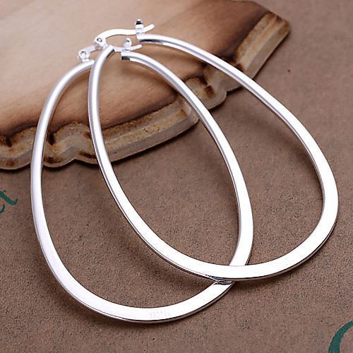 Women's Hoop Earrings Machete Statement Ladies Fashion Silver Plated Earrings Jewelry Silver For Party Casual Daily
Women's Hoop Earrings Machete Statement Ladies Fashion Silver Plated Earrings Jewelry Silver For Party Casual Daily