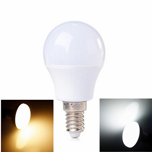 3 W LED Globe Bulbs 100-200 lm E14 6 LED Beads SMD 2835 Warm White Cold White 220-240 V / 1 pc / RoHS / CCC
3 W LED Globe Bulbs 100-200 lm E14 6 LED Beads SMD 2835 Warm White Cold White 220-240 V / 1 pc / RoHS / CCC