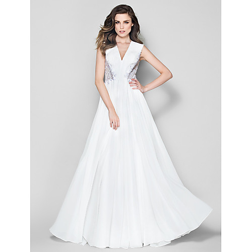 A-Line See Through Formal Evening Black Tie Gala Dress V Neck Sleeveless Floor Length Chiffon with Buttons Beading Appliques 2020
A-Line See Through Formal Evening Black Tie Gala Dress V Neck Sleeveless Floor Length Chiffon with Buttons Beading Appliques 2020