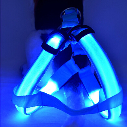 Cat Dog Harness Vest LED Lights Rechargeable Safety Glow in the Dark LED Light Reflective Nylon White Blue Yellow Red Pink
Cat Dog Harness Vest LED Lights Rechargeable Safety Glow in the Dark LED Light Reflective Nylon White Blue Yellow Red Pink