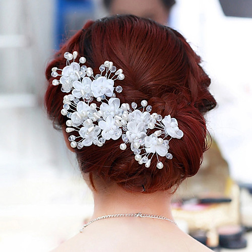 Pearl / Crystal / Fabric Tiaras / Flowers with 1 / 1pc Wedding / Party / Evening Headpiece / Alloy
Pearl / Crystal / Fabric Tiaras / Flowers with 1 / 1pc Wedding / Party / Evening Headpiece / Alloy