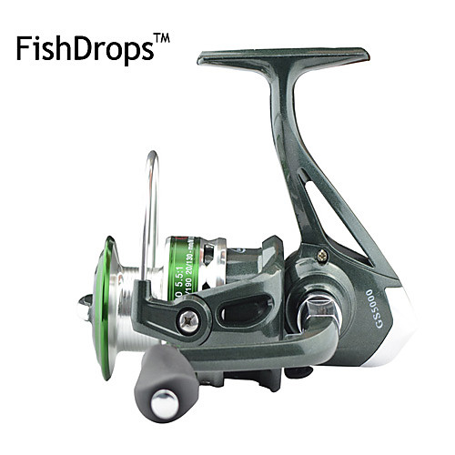Fishing Reel Spinning Reel 5.2:1 Gear Ratio 7 Ball Bearings for Sea Fishing / Bait Casting / Ice Fishing - GS1000
Fishing Reel Spinning Reel 5.2:1 Gear Ratio 7 Ball Bearings for Sea Fishing / Bait Casting / Ice Fishing - GS1000