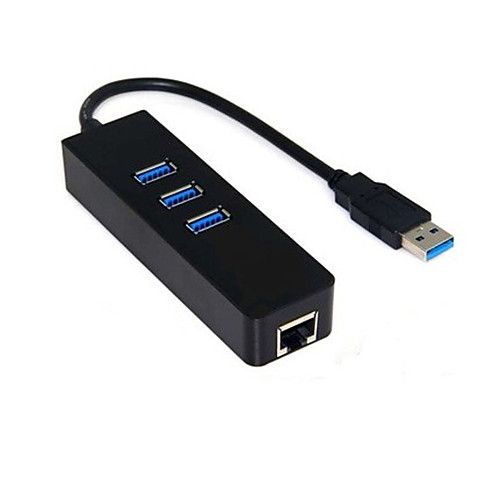 3 PORT USB 3.0 HUB & USB to 10/100/1000Mbps RJ45 Gigabit Ethernet Lan Card Adapter Combo
3 PORT USB 3.0 HUB & USB to 10/100/1000Mbps RJ45 Gigabit Ethernet Lan Card Adapter Combo