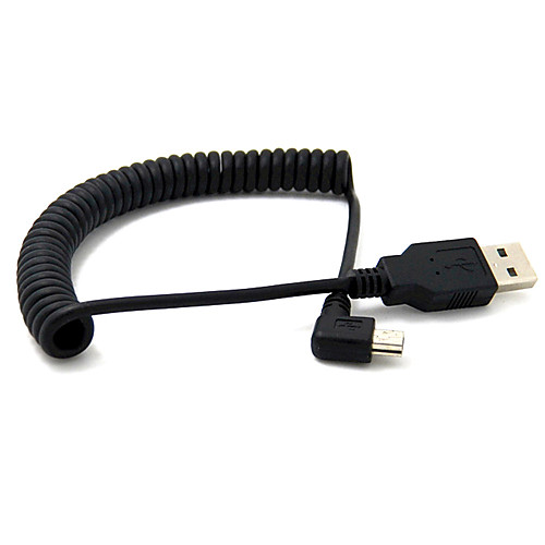 

3 фута 1M USB 2.0 мужчина к мини-USB 2.0 мужчина 90 градусов угол выдвижной кабель