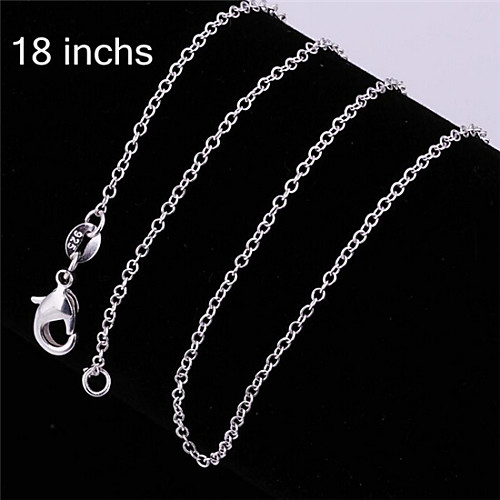 Women's Men's Chain Necklace Ladies Fashion Classic Sterling Silver Silver Silver Necklace Jewelry For Party Casual Daily Office & Career
Women's Men's Chain Necklace Ladies Fashion Classic Sterling Silver Silver Silver Necklace Jewelry For Party Casual Daily Office & Career