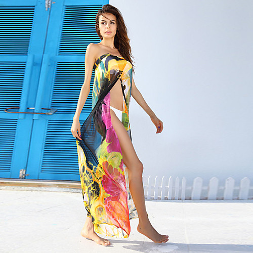Women's Swimsuit Floral Print Normal Strapless Swimwear Bathing Suits Yellow Blue
Women's Swimsuit Floral Print Normal Strapless Swimwear Bathing Suits Yellow Blue
