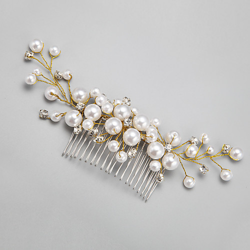 Imitation Pearl / Rhinestone / Alloy Hair Combs / Headwear with Floral 1pc Wedding / Special Occasion Headpiece
Imitation Pearl / Rhinestone / Alloy Hair Combs / Headwear with Floral 1pc Wedding / Special Occasion Headpiece