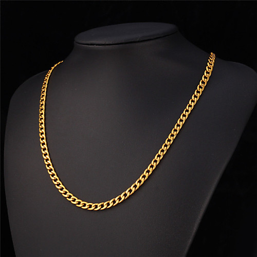 Men's Chain Necklace Vintage Necklace Cuban Ladies Gothic Fashion Stainless Steel Gold Plated Gold White Black Necklace Jewelry For Party Wedding Casual Daily
Men's Chain Necklace Vintage Necklace Cuban Ladies Gothic Fashion Stainless Steel Gold Plated Gold White Black Necklace Jewelry For Party Wedding Casual Daily
