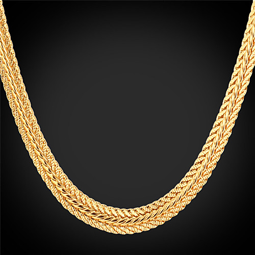 Women's Choker Necklace Chain Necklace Chunky Foxtail chain Dookie Chain Ladies Fashion Dubai Platinum Plated Gold Plated Alloy Golden Silver Black Rose Necklace Jewelry For Party Wedding Casual Daily
Women's Choker Necklace Chain Necklace Chunky Foxtail chain Dookie Chain Ladies Fashion Dubai Platinum Plated Gold Plated Alloy Golden Silver Black Rose Necklace Jewelry For Party Wedding Casual Daily