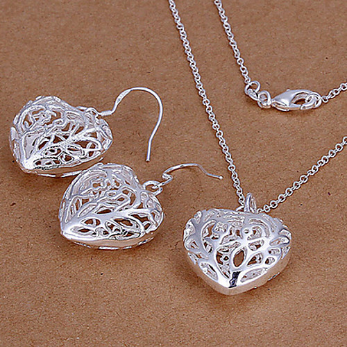 Jewelry Set Pendant Necklace Love Ladies Party Cute Cubic Zirconia Silver Plated Earrings Jewelry Silver For Party
Jewelry Set Pendant Necklace Love Ladies Party Cute Cubic Zirconia Silver Plated Earrings Jewelry Silver For Party