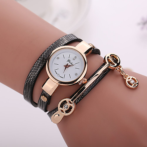 Women's Wrist Watch Wrap Bracelet Watch Quartz Quilted PU Leather Black / Blue / Red Casual Watch Analog Ladies Bohemian Fashion - Red Blue Light Blue One Year Battery Life / Jinli 377
Women's Wrist Watch Wrap Bracelet Watch Quartz Quilted PU Leather Black / Blue / Red Casual Watch Analog Ladies Bohemian Fashion - Red Blue Light Blue One Year Battery Life / Jinli 377