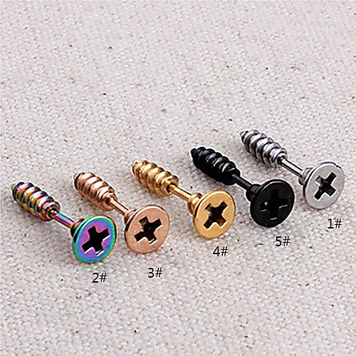 Men's Stud Earrings Personalized Titanium Steel Earrings Jewelry 1 / 2 / 3 For Party Daily
Men's Stud Earrings Personalized Titanium Steel Earrings Jewelry 1 / 2 / 3 For Party Daily