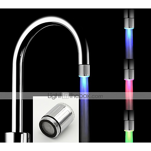 Deck Mounted Kitchen Faucet,Brushed Contemporary LED Water Faucet Light Colorful Changing Glow Shower Head Kitchen Tap Aerators
Deck Mounted Kitchen Faucet,Brushed Contemporary LED Water Faucet Light Colorful Changing Glow Shower Head Kitchen Tap Aerators