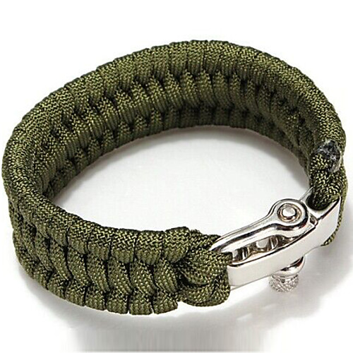 Paracord Bracelet Survival Bracelet Tactical Emergency Survival Durable Portable Nylon Camping / Hiking Fishing Army Green Blue Camouflage
Paracord Bracelet Survival Bracelet Tactical Emergency Survival Durable Portable Nylon Camping / Hiking Fishing Army Green Blue Camouflage