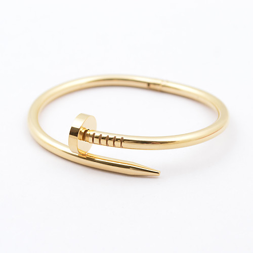Women's Bracelet Bangles Classic Fashion Stainless Steel Bracelet Jewelry Silver / Rose / Golden For Christmas Gifts Wedding Party Daily Casual / Gold Plated
Women's Bracelet Bangles Classic Fashion Stainless Steel Bracelet Jewelry Silver / Rose / Golden For Christmas Gifts Wedding Party Daily Casual / Gold Plated