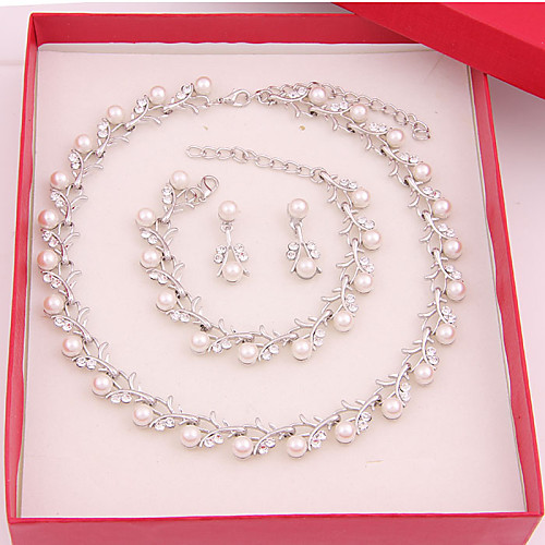 Women's Stylish Pearl Earrings Jewelry Pearl White / Yellow For Party Wedding Gift Daily Engagement Four-piece Suit
Women's Stylish Pearl Earrings Jewelry Pearl White / Yellow For Party Wedding Gift Daily Engagement Four-piece Suit
