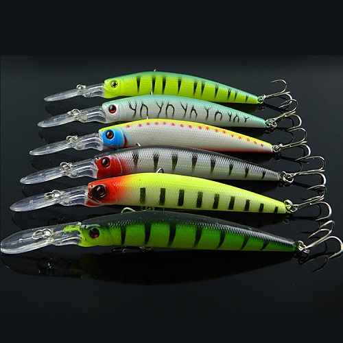 6 pcs Fishing Lures Minnow lifelike 3D Eyes Fast Sinking Bass Trout Pike Sea Fishing General Fishing Trolling & Boat Fishing
6 pcs Fishing Lures Minnow lifelike 3D Eyes Fast Sinking Bass Trout Pike Sea Fishing General Fishing Trolling & Boat Fishing