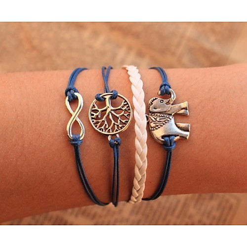 Chain Bracelet Wrap Bracelet Leather Bracelet Rope Tree of Life Animal Infinity Ladies Personalized Unique Design Leather Bracelet Jewelry Blue For Party Casual Daily
Chain Bracelet Wrap Bracelet Leather Bracelet Rope Tree of Life Animal Infinity Ladies Personalized Unique Design Leather Bracelet Jewelry Blue For Party Casual Daily