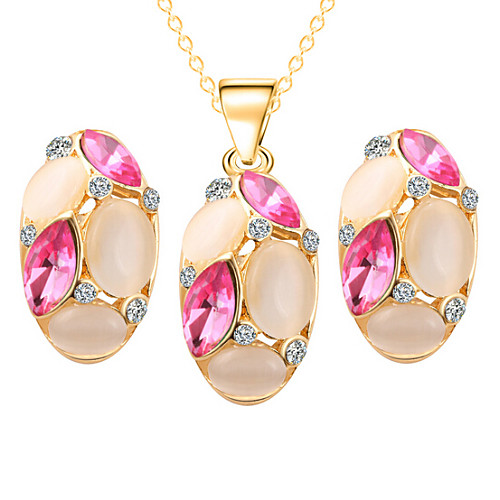Women's Synthetic Opal Jewelry Set Cross Ladies Rhinestone Earrings Jewelry Fuchsia / Green / Blue For Wedding Party Birthday Engagement Gift Daily / Necklace
Women's Synthetic Opal Jewelry Set Cross Ladies Rhinestone Earrings Jewelry Fuchsia / Green / Blue For Wedding Party Birthday Engagement Gift Daily / Necklace