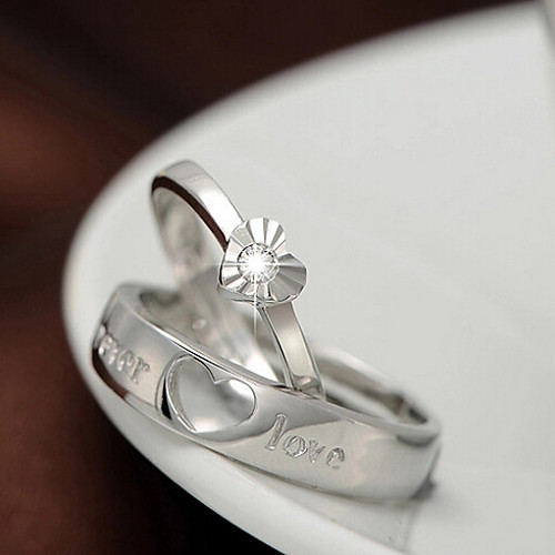 Couple Rings Silver Sterling Silver Ladies Fashion 2pcs One Size / Couple's / Couple's / Band Ring / Zircon
Couple Rings Silver Sterling Silver Ladies Fashion 2pcs One Size / Couple's / Couple's / Band Ring / Zircon
