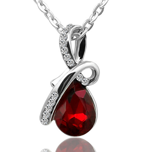 Women's Crystal Pendant Necklace Pear Cut Solitaire faceter Drop Fashion Synthetic Gemstones Crystal Alloy Yellow Red Blue White Necklace Jewelry For Party Wedding Casual Daily
Women's Crystal Pendant Necklace Pear Cut Solitaire faceter Drop Fashion Synthetic Gemstones Crystal Alloy Yellow Red Blue White Necklace Jewelry For Party Wedding Casual Daily