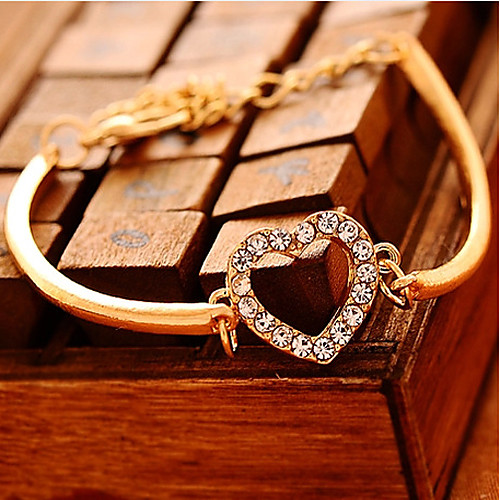 Women's Chain Bracelet Heart Love Hollow Heart Ladies Luxury Unique Design Party Fashion Cubic Zirconia Bracelet Jewelry Gold For Party Gift Valentine / Imitation Diamond
Women's Chain Bracelet Heart Love Hollow Heart Ladies Luxury Unique Design Party Fashion Cubic Zirconia Bracelet Jewelry Gold For Party Gift Valentine / Imitation Diamond
